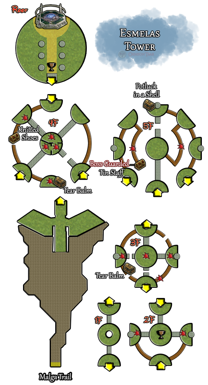Esmelas Tower Map