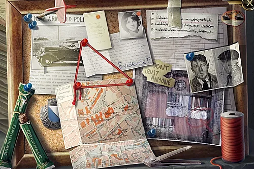 Murder In the Alps: Forgotten Momento - Investigation 22: Ulli's Office Board