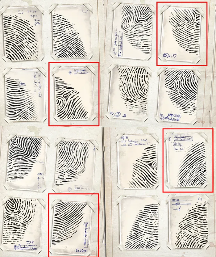 Murder In the Alps: No Quarter - Fingerprint Puzzle Solution