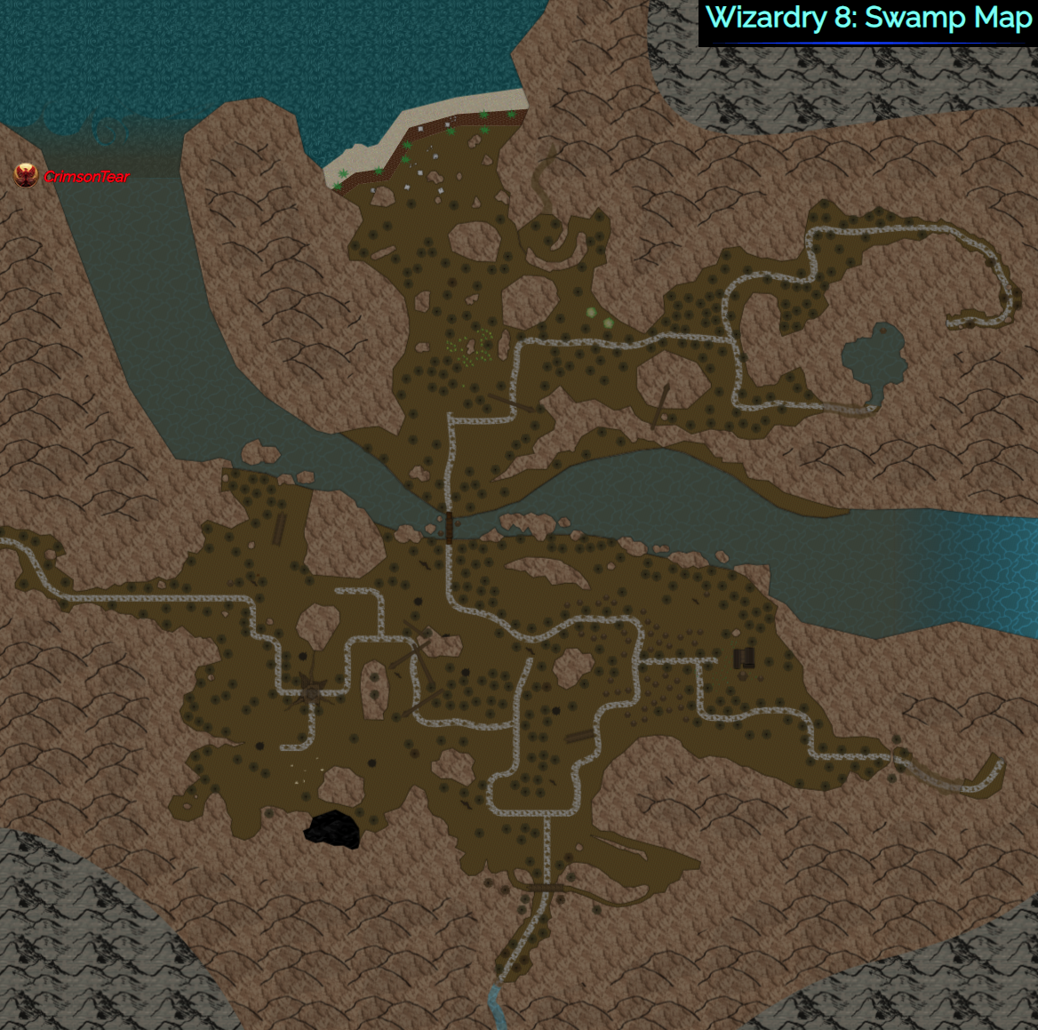 Wizardry 8: Swamp Map