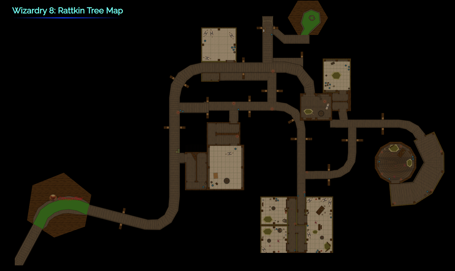 Wizardry 8: Rattkin Tree Map