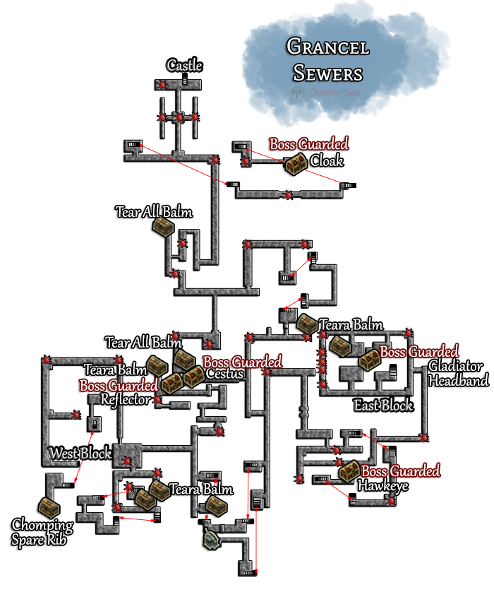 Grancel Sewers Map