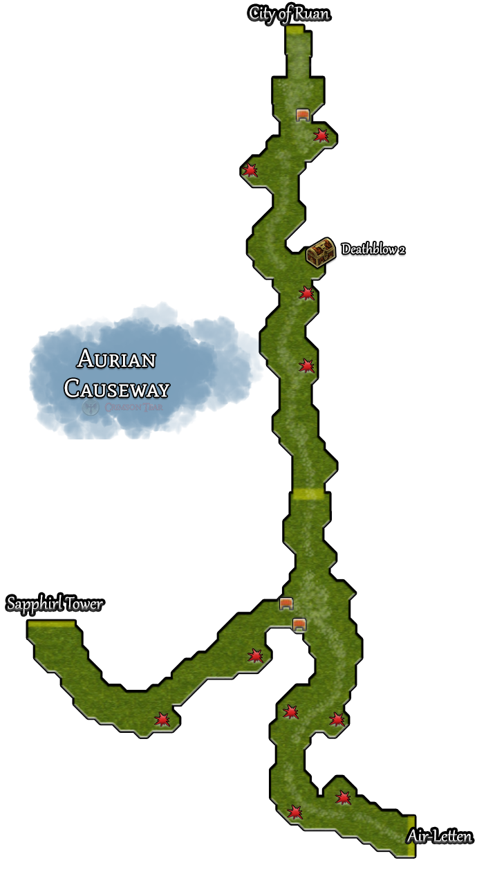 Aurian Causeway Map