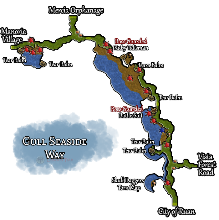 Gull Seaside Way Map
