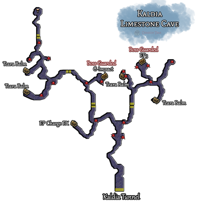 Kaldia Limestone Cave Map